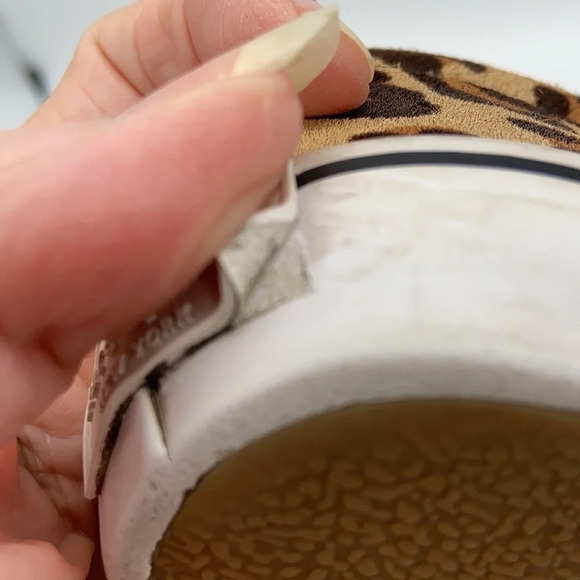 Kate Spade Delise Leopard Print Calf Hair Slip Ons - Size 7 1/2 - Picture 11 of 12